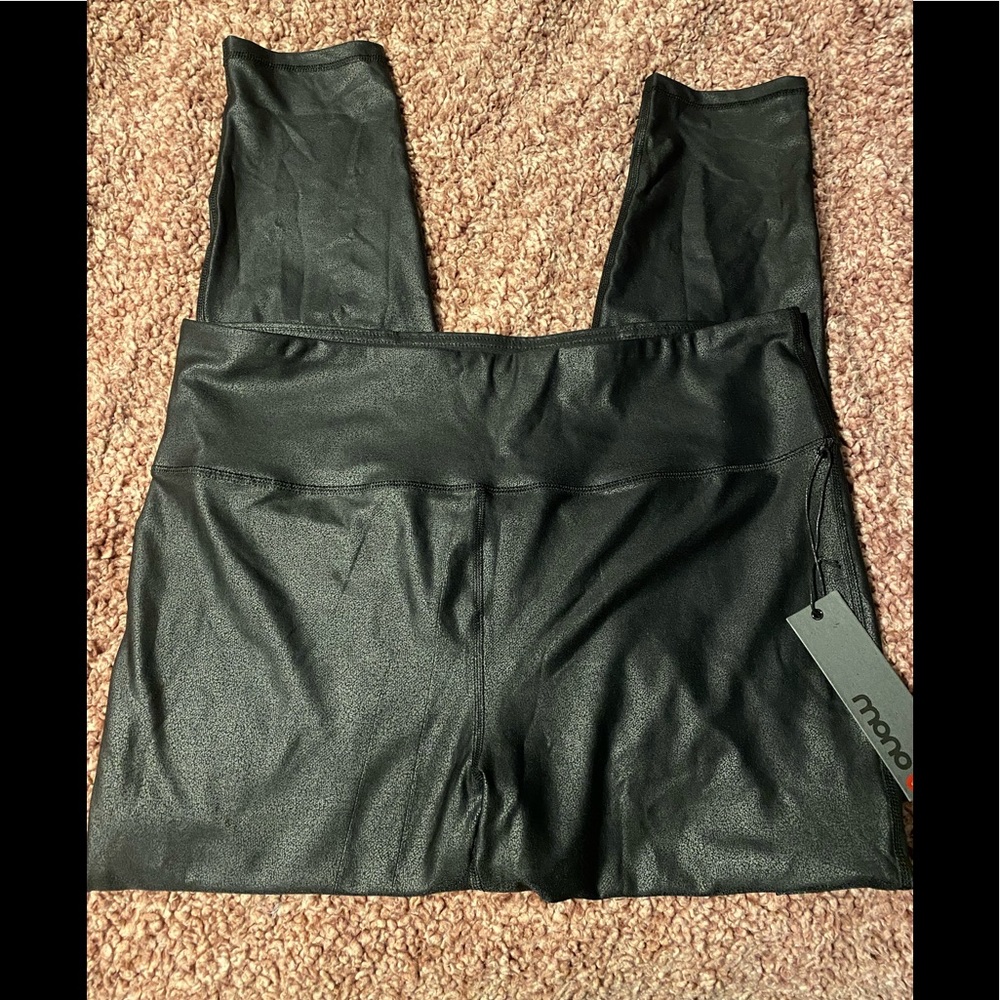 Mono B faux leather leggings size 3x, new with tag